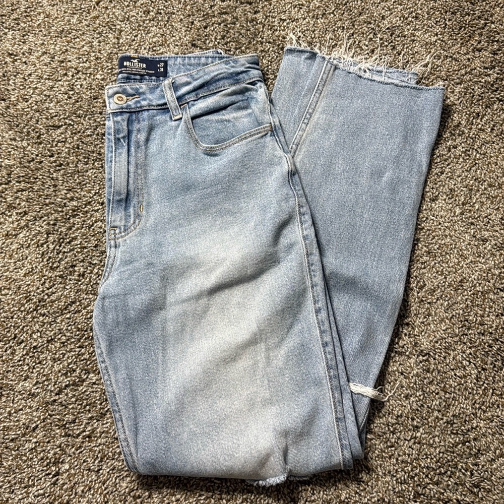 Hollister Light Blue Straight Leg Women's Jeans